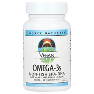 <img alt="Source Naturals, Vegan Omega-3s, 30 Vegan Softgels" title="Source Naturals, Vegan Omega-3s, 30 Vegan Softgels,021078024583"