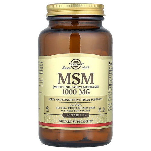 <img alt="Solgar, MSM (Methylsulfonylmethane), 1,000 mg, 120 Tablets" title="Solgar, MSM (Methylsulfonylmethane), 1,000 mg, 120 Tablets,033984017344"