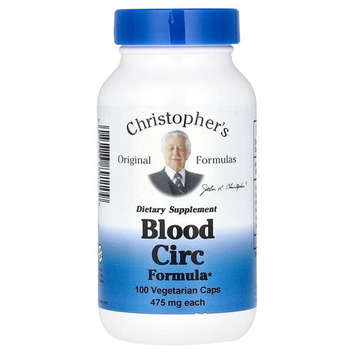 <img alt="Christophers Original Formulas, Blood Circ Formula, 100 Vegetarian Caps" title="Christophers Original Formulas, Blood Circ Formula, 100 Vegetarian Caps,084783891109"