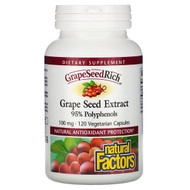 <img alt="Natural Factors, GrapeSeedRich, Grape Seed Extract, 100 mg, 120 Veggie Caps" title="Natural Factors, GrapeSeedRich, Grape Seed Extract, 100 mg, 120 Veggie Caps,068958045405"