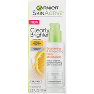<img alt="Garnier, Skinactive, Clearly Brighter, Brightening & Smoothing Daily Moisturizer, SPF 15, 2.5 fl oz (75 ml)" title="Garnier, Skinactive, Clearly Brighter, Brightening & Smoothing Daily Moisturizer, SPF 15, 2.5 fl oz (75 ml),603084461110"