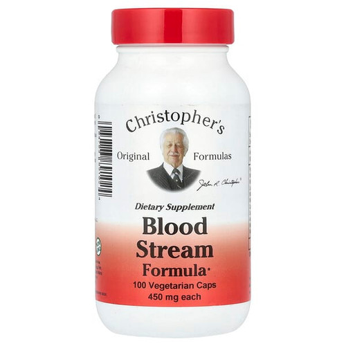 <img alt="Christophers Original Formulas, Blood Stream Formula, 100 Vegetarian Caps" title="Christophers Original Formulas, Blood Stream Formula, 100 Vegetarian Caps,084783891024"