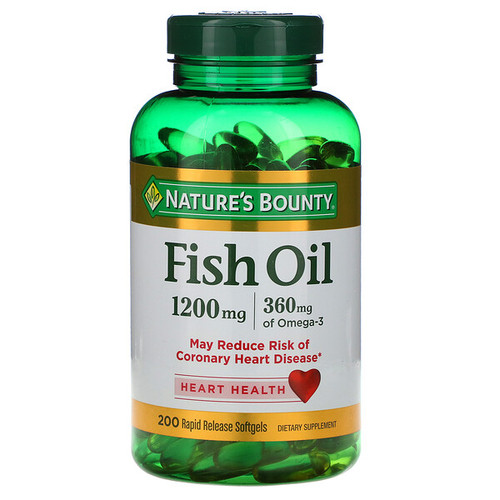 <img alt="Natures Bounty, Fish Oil, 1,200 mg, 200 Rapid Release Softgels" title="Natures Bounty, Fish Oil, 1,200 mg, 200 Rapid Release Softgels,074312131028"