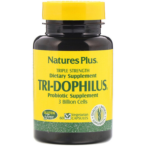 <img alt="Natures Plus, Tri-Dophilus, Probiotic Supplement, Triple Strength, 60 Vegetarian Capsules" title="Natures Plus, Tri-Dophilus, Probiotic Supplement, Triple Strength, 60 Vegetarian Capsules,097467044883"