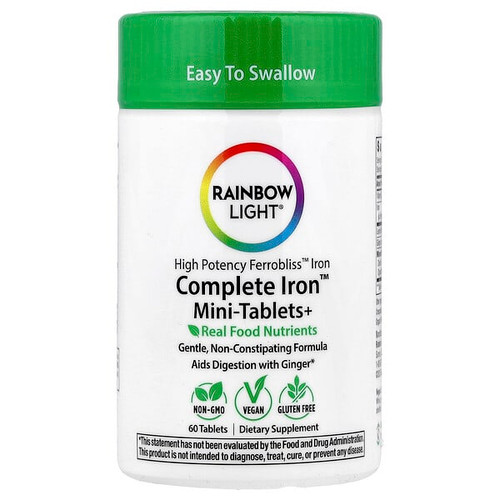<img alt="Rainbow Light, Complete Iron Mini-Tablets+, 60 Tablets" title="Rainbow Light, Complete Iron Mini-Tablets+, 60 Tablets,021888200610"