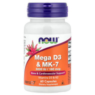 <img alt="NOW Foods, Mega D3 & MK-7, 60 Capsules" title="NOW Foods, Mega D3 & MK-7, 60 Capsules,733739003843"