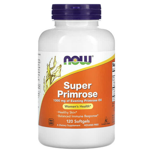 <img alt="NOW Foods, Super Primrose, 1,300 mg, 120 Softgels" title="NOW Foods, Super Primrose, 1,300 mg, 120 Softgels,733739017574"