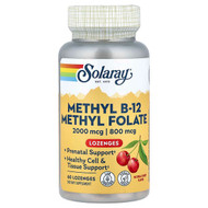 <img alt="Solaray, Methyl B-12 Methyl Folate, Natural Cherry, 60 Lozenges" title="Solaray, Methyl B-12 Methyl Folate, Natural Cherry, 60 Lozenges,076280685206"