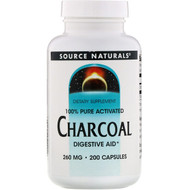 <img alt="Source Naturals, Charcoal, 260 mg, 200 Capsules" title="Source Naturals, Charcoal, 260 mg, 200 Capsules,021078001362"