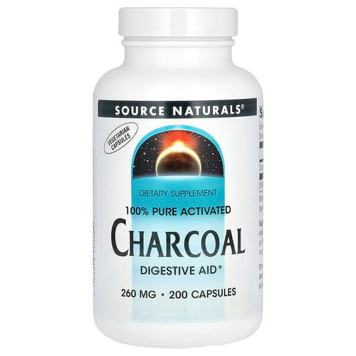 <img alt="Source Naturals, 100% Pure Activated Charcoal, 260 mg , 200 Capsules" title="Source Naturals, 100% Pure Activated Charcoal, 260 mg , 200 Capsules,021078001362"