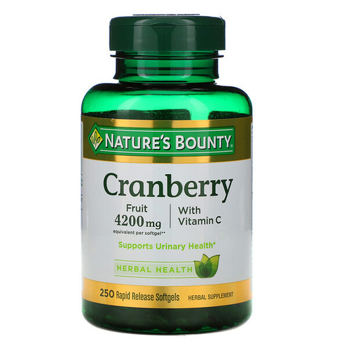 <img alt="Natures Bounty, Cranberry, With Vitamin C, 250 Rapid Release Softgels" title="Natures Bounty, Cranberry, With Vitamin C, 250 Rapid Release Softgels,074312043635"