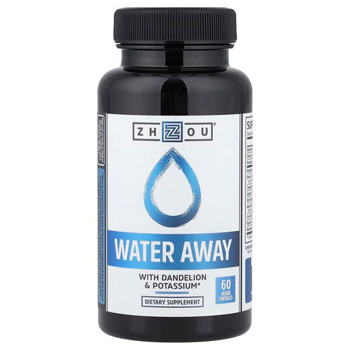 <img alt="Zhou Nutrition, Water Away with Dandelion & Potassium, 60 Veggie Capsules" title="Zhou Nutrition, Water Away with Dandelion & Potassium, 60 Veggie Capsules,859805006379"