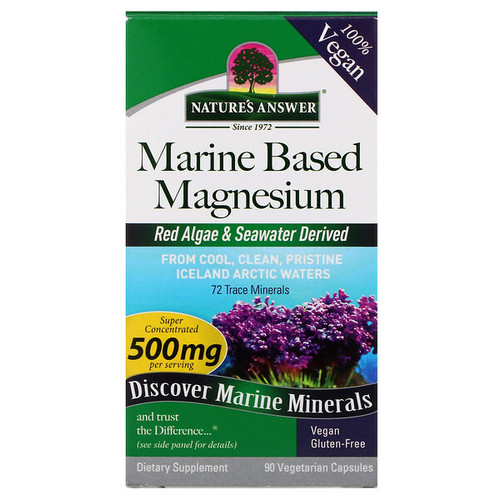 <img alt="Natures Answer, Plant Based Magnesium, 500 mg, 90 Vegetarian Capsules" title="Natures Answer, Plant Based Magnesium, 500 mg, 90 Vegetarian Capsules,083000164620"