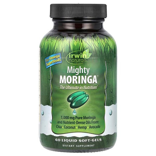 <img alt="Irwin Naturals, Mighty Moringa, 60 Liquid Soft-Gels" title="Irwin Naturals, Mighty Moringa, 60 Liquid Soft-Gels,710363583156"
