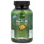 <img alt="Irwin Naturals, High Potency Mega D3 & K2 + Turmeric Extract, 60 Liquid Soft-Gels" title="Irwin Naturals, High Potency Mega D3 & K2 + Turmeric Extract, 60 Liquid Soft-Gels,710363592011"
