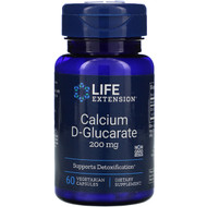 <img alt="Life Extension, Calcium D-Glucarate, 200 mg, 60 Vegetable Capsules" title="Life Extension, Calcium D-Glucarate, 200 mg, 60 Vegetable Capsules,737870165163"