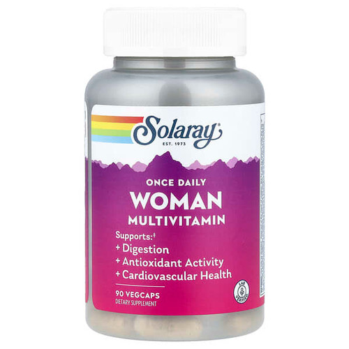 <img alt="Solaray, Once Daily Woman Multivitamin, 90 VegCaps" title="Solaray, Once Daily Woman Multivitamin, 90 VegCaps,076280518122"