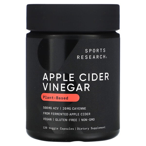 <img alt="Sports Research, Apple Cider Vinegar, 120 Veggie Capsules" title="Sports Research, Apple Cider Vinegar, 120 Veggie Capsules,023249012238"