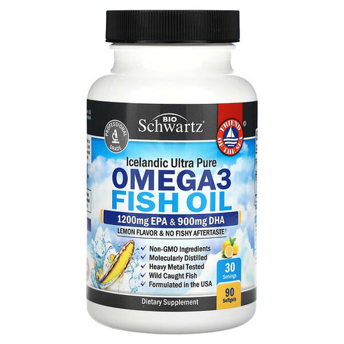 <img alt="BioSchwartz, Omega 3 Fish Oil, Lemon , 90 Softgels" title="BioSchwartz, Omega 3 Fish Oil, Lemon , 90 Softgels,737212751177"