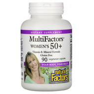 <img alt="Natural Factors, MultiFactors, Womens 50+, 90 Veggie Caps" title="Natural Factors, MultiFactors, Womens 50+, 90 Veggie Caps,068958015873"