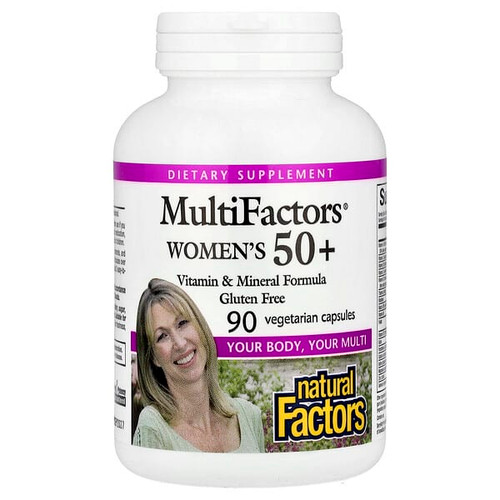 <img alt="Natural Factors, MultiFactors Womens 50+, 90 Vegetarian Capsules" title="Natural Factors, MultiFactors Womens 50+, 90 Vegetarian Capsules,068958015873"