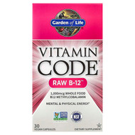 <img alt="Garden of Life, Vitamin Code, RAW B-12, 30 Vegan Capsules" title="Garden of Life, Vitamin Code, RAW B-12, 30 Vegan Capsules,658010113793"