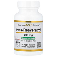 <img alt="California Gold Nutrition, trans-Resveratrol, 200 mg, 60 Veggie Capsules" title="California Gold Nutrition, trans-Resveratrol, 200 mg, 60 Veggie Capsules,898220011742"