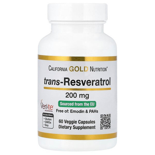 <img alt="California Gold Nutrition, trans-Resveratrol, 200 mg, 60 Veggie Capsules" title="California Gold Nutrition, trans-Resveratrol, 200 mg, 60 Veggie Capsules,898220011742"