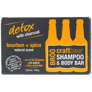 <img alt="BR????, Craft Beer Shampoo & Body Bar, Bourbon and Spice Natural Scent, 5.25 oz (149 g)" title="BR????, Craft Beer Shampoo & Body Bar, Bourbon and Spice Natural Scent, 5.25 oz (149 g),856252002749"