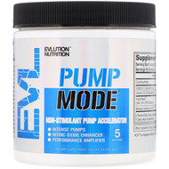 3 PACK OF EVLution Nutrition, Pump Mode, Non-Stimulant Pump Accelerator, 0.67 oz (19 g)