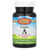 <img alt="Carlson, Vitamin A, 4,500 mcg RAE (15,000 IU), 240 Soft Gels" title="Carlson, Vitamin A, 4,500 mcg RAE (15,000 IU), 240 Soft Gels,088395011023"