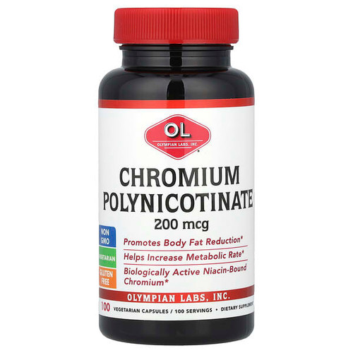 <img alt="Olympian Labs, Chromium Polynicotinate, 200 mcg, 100 Vegetarian Capsules" title="Olympian Labs, Chromium Polynicotinate, 200 mcg, 100 Vegetarian Capsules,710013003805"