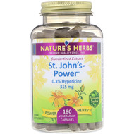<img alt="Natures Herbs, St. Johns-Power, 315 mg, 180 Vegetarian Capsules" title="Natures Herbs, St. Johns-Power, 315 mg, 180 Vegetarian Capsules,041954888733"