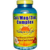 <img alt="Natures Life, Cal / Mag / Zinc Complex, 250 Tablets" title="Natures Life, Cal / Mag / Zinc Complex, 250 Tablets,040647001930"