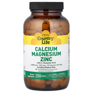 <img alt="Country Life, Calcium Magnesium Zinc, 250 Tablets" title="Country Life, Calcium Magnesium Zinc, 250 Tablets,015794026044"
