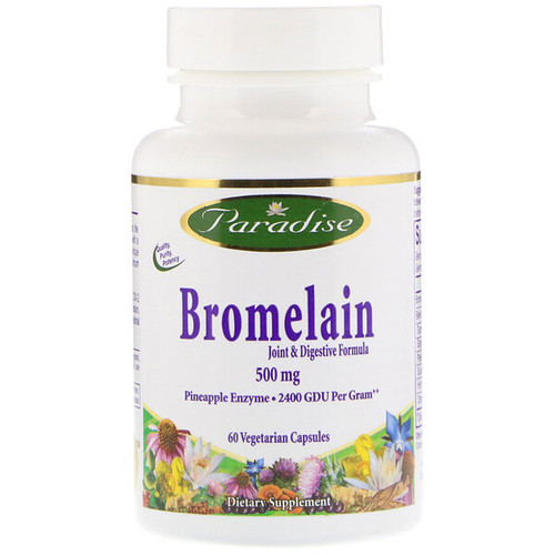 <img alt="Paradise Herbs, Bromelain, Joint & Digestive Formula, 500 mg, 60 Vegetable Capsules" title="Paradise Herbs, Bromelain, Joint & Digestive Formula, 500 mg, 60 Vegetable Capsules,601944777562"