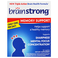 <img alt="BrainStrong, Memory Support, 30 Caplets" title="BrainStrong, Memory Support, 30 Caplets,092961020197"