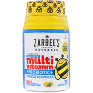 <img alt="Zarbees, Childrens Complete Multivitamin + Probiotic, Natural Fruit Flavors, 70 Gummies" title="Zarbees, Childrens Complete Multivitamin + Probiotic, Natural Fruit Flavors, 70 Gummies,857647007189"