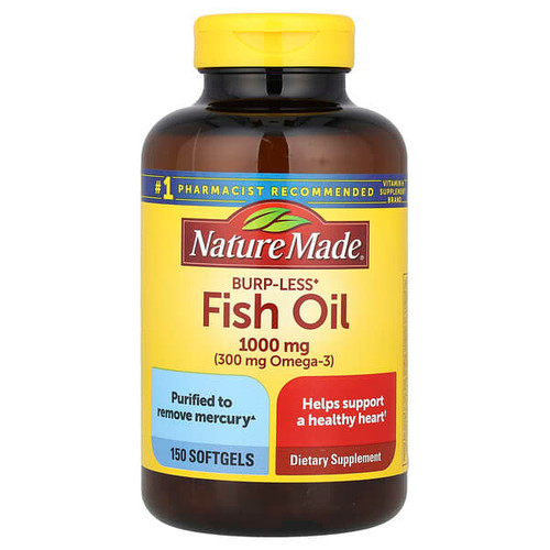 <img alt="Nature Made, Fish Oil, Burp-Less, 1,000 mg, 150 Softgels" title="Nature Made, Fish Oil, Burp-Less, 1,000 mg, 150 Softgels,031604026653"