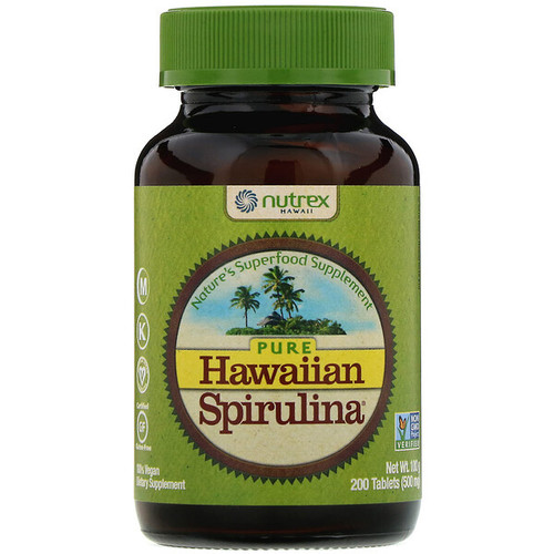 <img alt="Nutrex Hawaii, Pure Hawaiian Spirulina, 500 mg, 200 Tablets" title="Nutrex Hawaii, Pure Hawaiian Spirulina, 500 mg, 200 Tablets,732894010024"