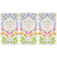 Pukka Herbs, Organic Herbal Tea Collection, 3 Pack, 20 Herbal Tea Sachets Each
