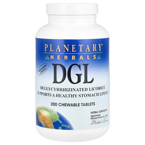 <img alt="Planetary Herbals, DGL, 380 mg, 200 Chewable Tablets" title="Planetary Herbals, DGL, 380 mg, 200 Chewable Tablets,021078105015"