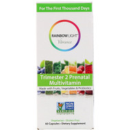 Rainbow Light, Vibrance, Trimester 2 Prenatal Multivitamin, 60 Capsules
