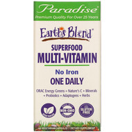 <img alt="Paradise Herbs, ORAC-Energy, Earths Blend, One Daily Superfood Multivitamin, No Iron, 60 Veggie Caps" title="Paradise Herbs, ORAC-Energy, Earths Blend, One Daily Superfood Multivitamin, No Iron, 60 Veggie Caps,601944778279"