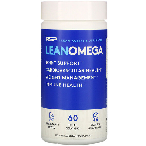 <img alt="RSP Nutrition, LeanOmega, Omegas + Weight Loss, 120 Softgels" title="RSP Nutrition, LeanOmega, Omegas + Weight Loss, 120 Softgels,854446006184"