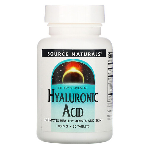 <img alt="Source Naturals, Hyaluronic Acid, 100 mg, 30 Tablets" title="Source Naturals, Hyaluronic Acid, 100 mg, 30 Tablets,021078018131"