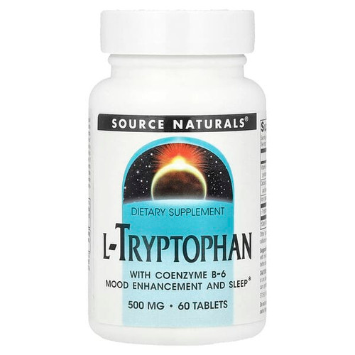<img alt="Source Naturals, L-Tryptophan with Coenzyme B-6, 60 Tablets" title="Source Naturals, L-Tryptophan with Coenzyme B-6, 60 Tablets,021078019879"