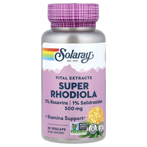 <img alt="Solaray, Vital Extracts, Super Rhodiola, 500 mg, 60 VegCaps" title="Solaray, Vital Extracts, Super Rhodiola, 500 mg, 60 VegCaps,076280111071"