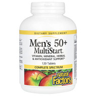 <img alt="Natural Factors, Mens 50+ MultiStart, 120 Tablets" title="Natural Factors, Mens 50+ MultiStart, 120 Tablets,068958015736"