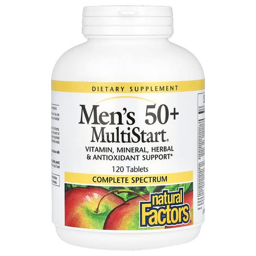 <img alt="Natural Factors, Mens 50+ MultiStart, 120 Tablets" title="Natural Factors, Mens 50+ MultiStart, 120 Tablets,068958015736"
